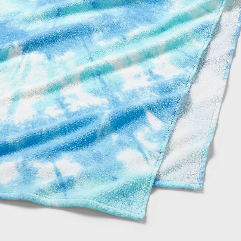 Tie Dye Beach Towel Blue - Sun Squad&#8482;, 3 of 5