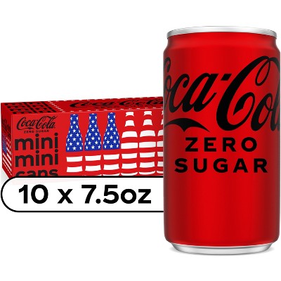 Coca-Cola Zero Sugar Soda - 10pk/7.5 fl oz Mini-Cans