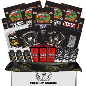 Buffalo Bills Low Calorie Jerky & More Gift Box (20 meat snacks with 70 calories or less) - 1 of 4