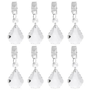 Unique Bargains Metal Outdoor Garden Decorative Tablecloth Weight Clips 8 Pcs - 1 of 4