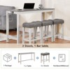 Spassway 4-Piece Counter Height Dining Set with USB Port Bar Table with 3 Fabric Bar Stools Dining Table Set Pub Table Set for Small Rooms - 4 of 4