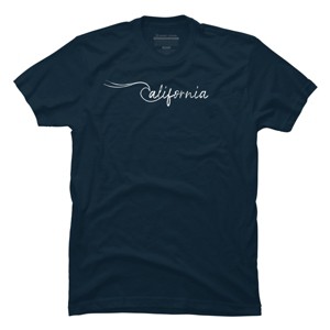 Men's Design By Humans signature california By pholange T-Shirt - 1 of 4