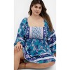 Women's Plus Size Jasmine Micro Mini Dress - teal | CITY CHIC - 2 of 4