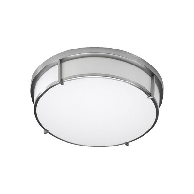 Oxygen Lighting iO 2 - Light Flush Mount in  Satin Nickel