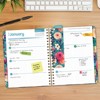 HARDCOVER 2026 Planner, 8.5"x11": 14 Months (Nov 2025-Dec 2026), Daily/Weekly/Monthly,  Bookmark, Pocket Folder w Sticky Notes (Teal Floral) - 3 of 4