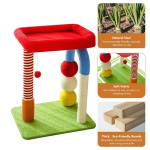 Cat Tree with Built-in Bed - Multi-Function Cat Furniture with Sisal Scratcher, Interactive Toys, and Cozy Resting Spots for Cats (Cat Tree) - 1 of 4