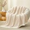 Snuggle Sac Reversible Waffle Knit Throw Blanket Cozy Microfiber Throw - 2 of 4
