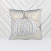 TopComfy Support Pillow Lace Embroidered Pumpkin Throw Pillow for Fall and Thanksgiving Decor, White, 17"*17"*10" - 2 of 4