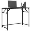 vidaXL Desk Black 39.4 in.x17.7 in.x29.9 in. Engineered Wood and Powder-coated Steel - 4 of 4