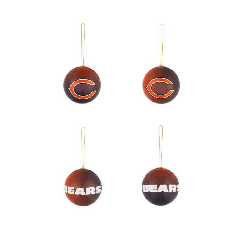 Evergreen Holiday Ball Ornaments, Set of 12, Chicago Bears, 2 of 5
