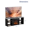 Farmhouse 58'' TV Stand For Tvs Up To 70'' With Electric Fireplace And Adjustable Shelves - 4 of 4
