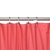 Carnation Home Fashions Premium 4 Gauge Vinyl Shower Curtain Liner with Weighted Magnets and Metal Grommets - 72x72" - 3 of 4