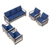 UPTIOT 5-Piece Patio Furniture Chair Outdoor Conversation Set - 3 of 4
