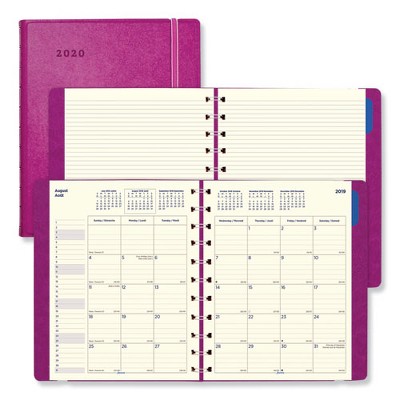 Soft Touch 17-Month Planner, 10.88 x 8.5, Fuchsia Cover, 17-Month: Aug 2024 to Dec 2025