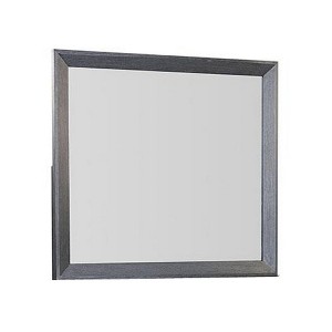 Royal Hampton Dresser Mirror, Classic Weathered Black Solid Rubberwood 42 Inch - 1 of 4