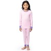 Fruit of the Loom Girl's Snug Fit 100% Cotton Pajama Sets, 4-Piece, Sizes - 2 of 4