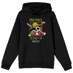 One Piece (Live Action) Straw Hat Pirates Adult Black Hoodie - 1 of 3