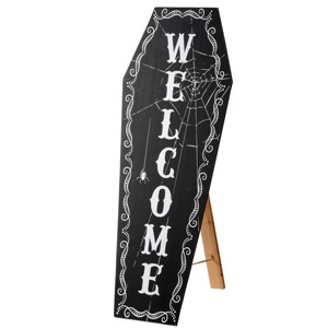 28" Halloween Welcome Standup Sign - National Tree Company - 1 of 4