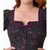 Unique Vintage Women's Plus Button Front Swing Dress - 2 of 4