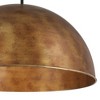 Possini Euro Design Julian 24" Rustic Industrial Pendant Ceiling Light Fixture Dining Room Over Table Kitchen Island Dome 4-Light Brown Bronze Finish - 3 of 4