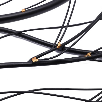 LuxenHome Black and Gold Metal Branch Wall Sculpture
