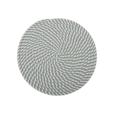 Unique Bargains Trivet Round Rope Woven Mat Cotton Non-woven Fabric 8.66"x8.66"x0.31"