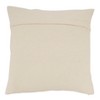 Saro Lifestyle Modern Chic Tufted Throw Pillow Cover, Beige, 20"x20" - 2 of 3