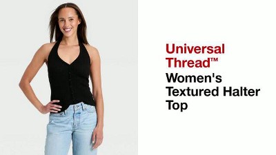 Women's Textured Halter Top - Universal Thread™