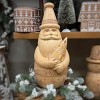 15"H Sullivans Scandinavian LED Santa Figurine, Christmas Decor, Brown - 4 of 4