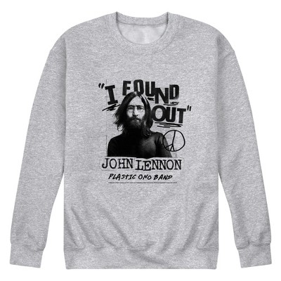 Men's John Lennon Give Peace Chance Graphic Fleece Sweatshirt