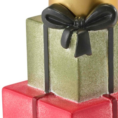 Holiday Countdown Resin Present Stack Lotion Dispenser