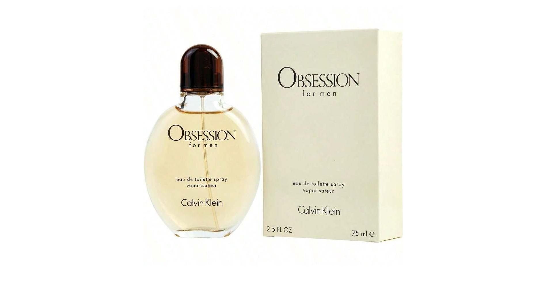 Obsession By Calvin Klein Men Bergamot, Mandarin Orange, Lime, Lavender, Red Berries, Jasmine, Myrhh, Carnation, Pine Tree, , Amber Edt Spray 2.5 Oz