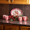 4.5"H Sullivans Christmas Merry Christmas Mug Set of 4  Red-White - 4 of 4