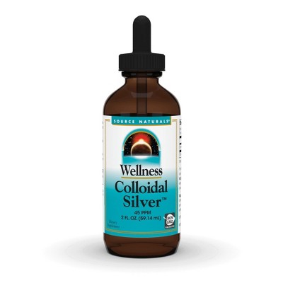 Wellness Colloidal Silver 45 PPM Liquid by Source Naturals, Inc.  -  2 fl oz Liquid