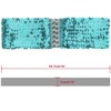 Elerevyo Women's Sequins Decor Metal Interlocking Buckles Elastic Waist Belt 2 Pcs - 3 of 4