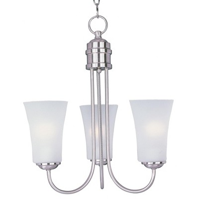 Maxim Lighting Logan 3 - Light Chandelier in  Satin Nickel