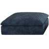 MAYEERTY 1-Seater + Ottoman Set Blue - Single Seat + Ottoman, Corduroy, No Assembly, for Bedroom - 2 of 4