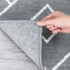Area Rug Geometric Rug for Living Room Ultra Soft Fluffy Carpet Thick Plush Shaggy Rug - 4 of 4