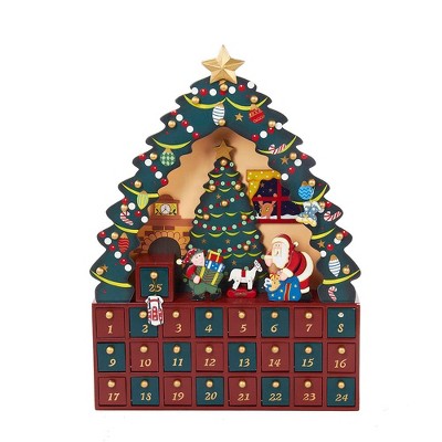 Kurt Adler 16" Christmas Tree 24-Piece Advent Calendar