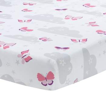 Bedtime Originals Butterfly Kisses Fitted Crib Sheet