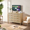 Angel Sar 8 Drawers Rattan Dresser for Bedroom, Wood Dresser with Wooden Pulls, Boho Dresser - 2 of 4
