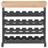 vidaXL Wine Rack Wine Bottle Holder with Top Tray Floor Wine Cabinet Organizer, Engineered Wood - 3 of 4