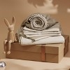 100% Cotton Sheets Bed Set - 300 Thread Count Sateen Weave with Deep Pocket Bed Sheets, Breathable - 2 of 4