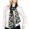 Slickblue Sea Green Paisley Silk Scarf, Lightweight & Soft, Chic Fashion Shawl – Stylish Accessory for Women, 2 Sizes - 3 of 3