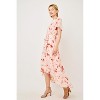 WEST K Women's Georgette Faux Wrap High-Low Midi Dress - 2 of 4