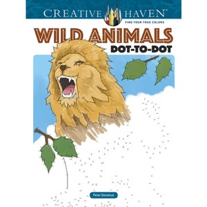 Creative Haven Wild Animals Dot-To-Dot Coloring Book - (Adult Coloring Books: Animals) by  Peter Donahue (Paperback) - 1 of 1
