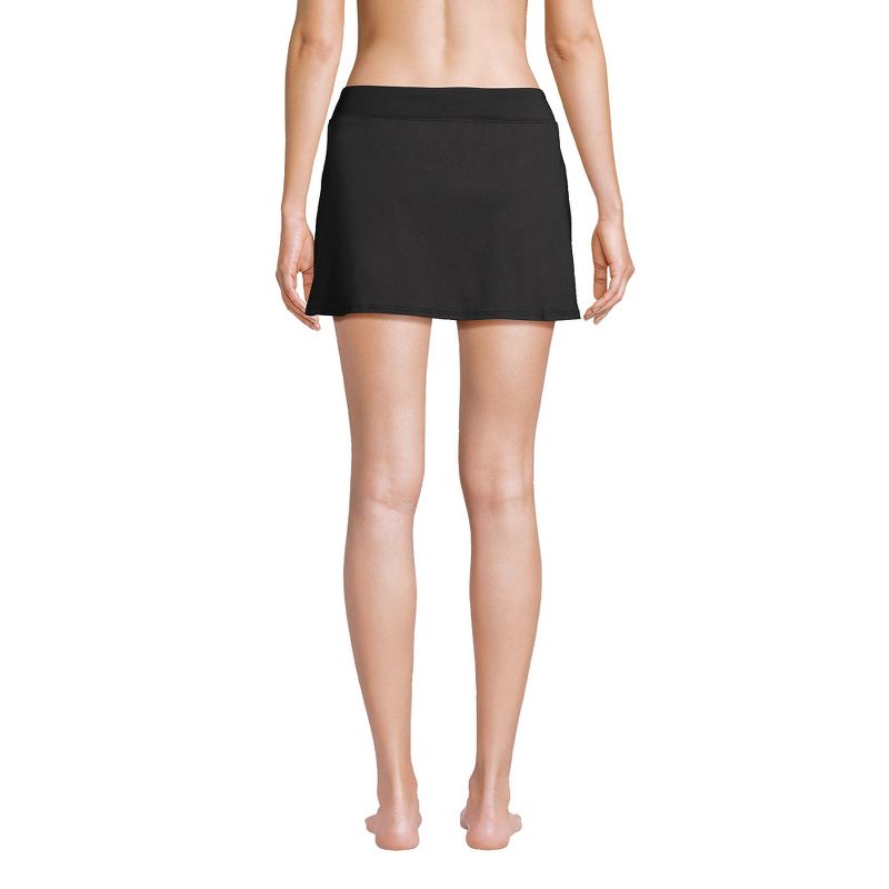 Lands' End Women's Long Chlorine Resistant Tummy Control Swim Skirt Swim Bottoms, 2 of 7