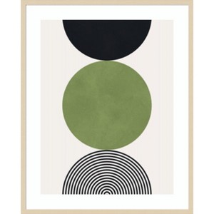 Amanti Art Circle composition 11 by Vitor Costa Wood Framed Wall Art Print - 1 of 4