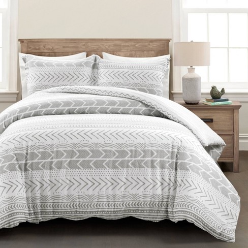 Cut geo comforter hot sale & sham set