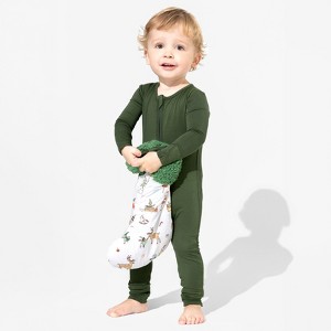 Bellabu Bear Baby Evergreen Bamboo Convertible Footie - 1 of 4